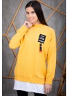 Sarı Eteği Atlet Detay Sweatshirt